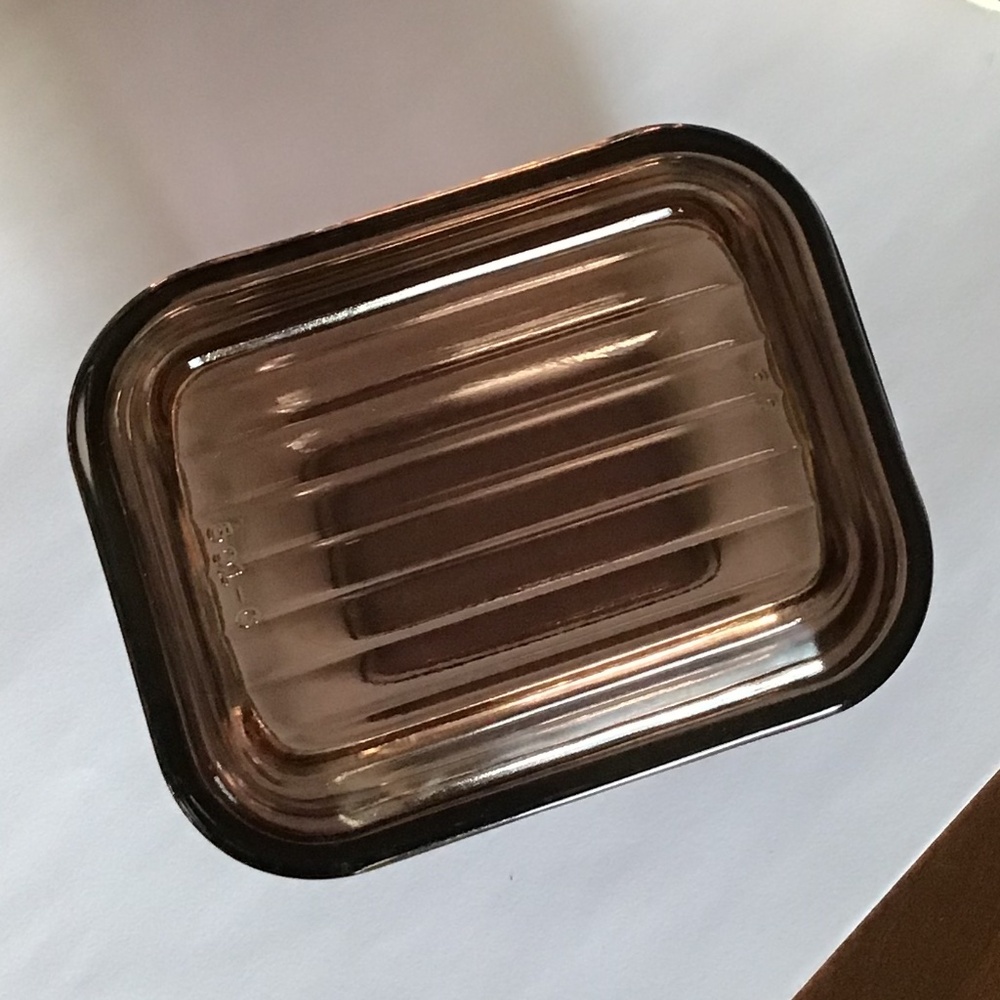 Pyrex Vintage Refrigerator Dish with Lid Amber EUC Corning Visions - Picture 2 of 14